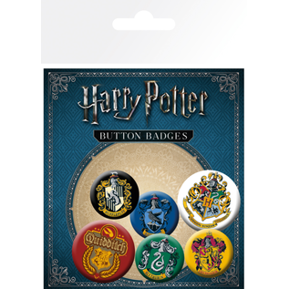 GB eye Button - Harry Potter - Hogwarts and the Four Houses Set of 6 Collectible Pins