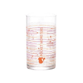 ShoPro Verre - Pokémon Pocket Monsters - Pikachu avec Lignes Orange et Rose Tumbler en Verre 260ml