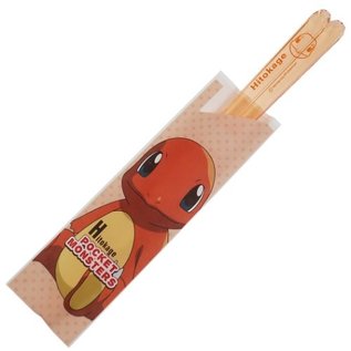 ShoPro Baguettes - Pokémon Pocket Monsters - Charmander/Hitokage Oranges Transparentes 1 Paire 18 cm