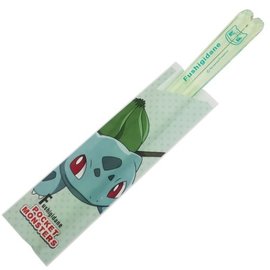 ShoPro Chopsticks - Pokémon Pocket Monsters - Bulbasaur/Fushigidane Transparent Green 1 Pair 18 cm