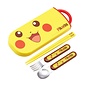 Skater Utensils - Pokémon Pocket Monsters - Pikachu's Face Set with Spoon, Fork and Chopsticks 16.5cm with Case