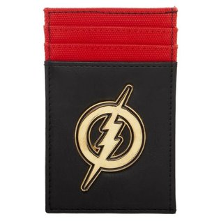 Bioworld Card Holder - DC The Flash - Metal Logo Red and Black Faux Leather