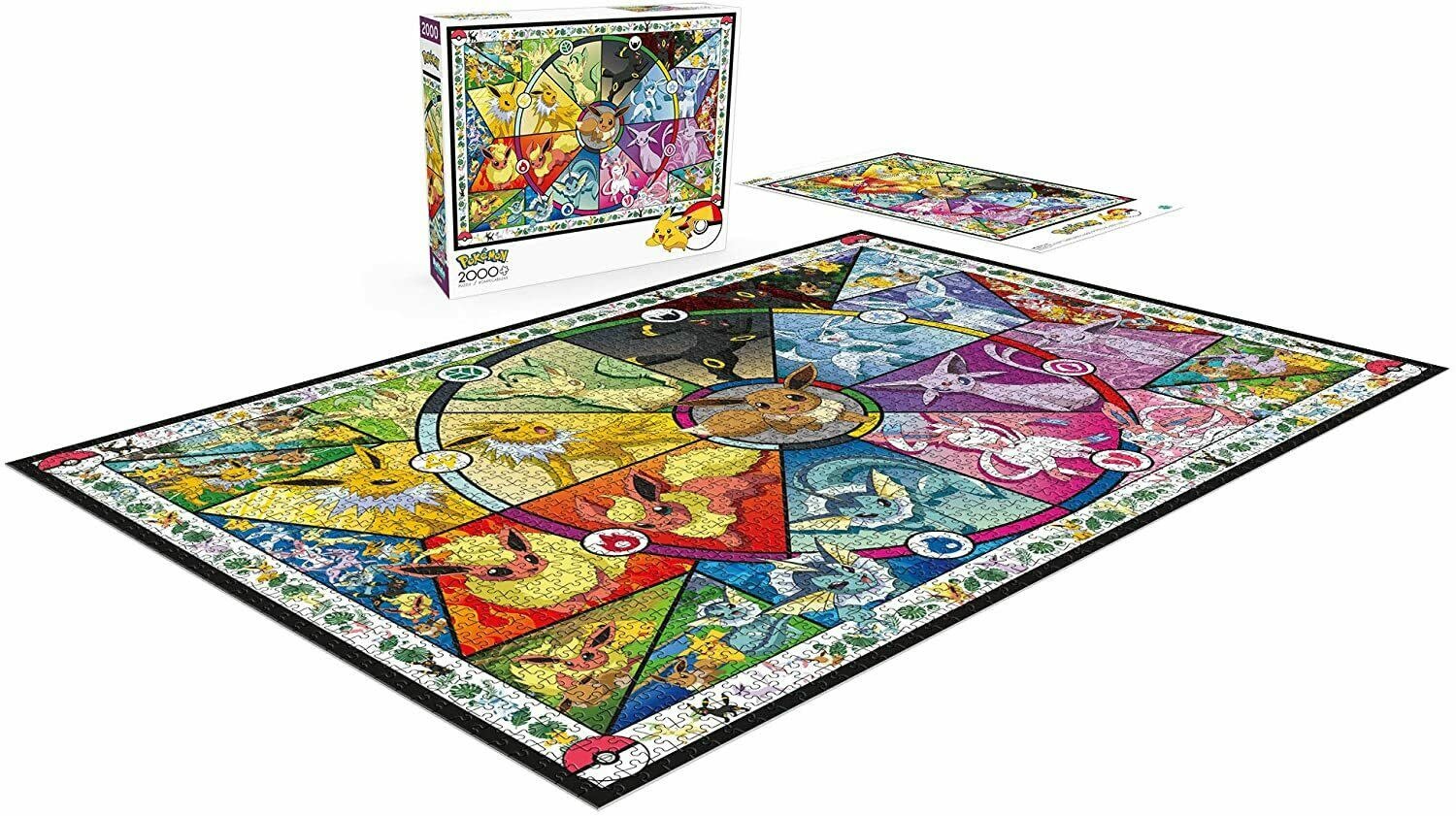 Puzzle Pokemon Eevee S Eeveelutions Stained Glass 2000 Pieces Chez Rhox Geek Stop