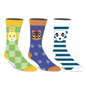 Bioworld Socks - Animal Crossing - Isabelle, Tom Nook and KK Slider with Various Motifs Pack of 3 Pairs Crew