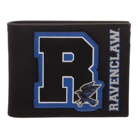 Bioworld Wallet - Harry Potter - Ravenclaw "R" Black and Blue Faux Suede Bifold