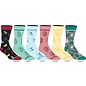 Bioworld Socks - Harry Potter - The Four Houses Crests Pastel Pack of 6 Pairs Crew
