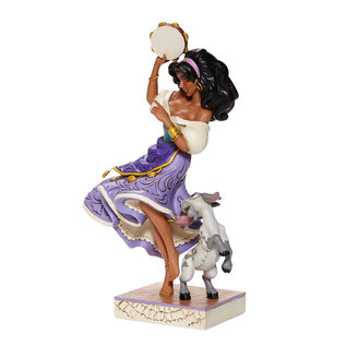 Enesco Showcase Collection - Disney The Hunchback of Notre Dame - Esmeralda and Djali "Twirling Tambourine-Player" by Jim Shore