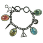 Bioworld Bracelet - Harry Potter - Breloques des Quatres Maisons et Symboles Variés