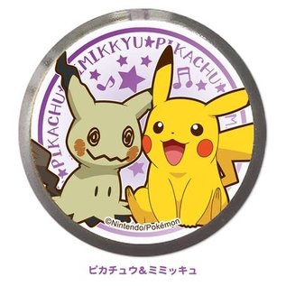 ShoPro Macaron - Pokémon Pocket Monsters - Pikachu & Mimikyu/Mimikkyu Badge DEL qui Illumine