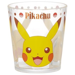 Skater Glass - Pokémon Pocket Monsters - Pikachu Faces Clear Acrylic Tumbler 8oz