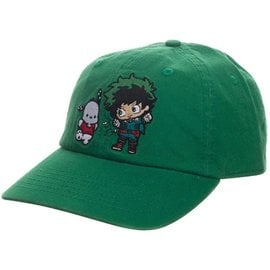 Bioworld Baseball Cap - My Hero Academia X Hello Kitty and Friends - Pochacco and Deku Izuku Midoriya Green