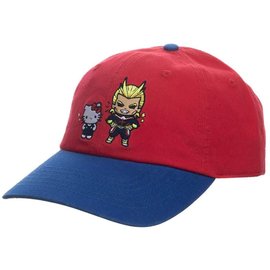 Bioworld Baseball Cap - My Hero Academia X Hello Kitty and Friends - Hello Kitty and All Might Red and Blue