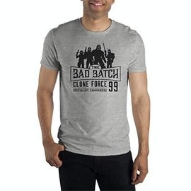Bioworld T-Shirt - Star Wars The Bad Batch - Clone Force 99 Gray