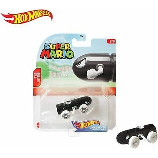 Mattel Toy - Hot Wheels Super Mario - Character Cars Bullet Bill