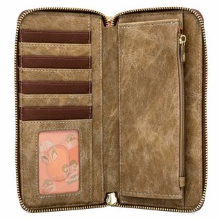 Loungefly Wallet- Star Wars The Mandalorian - Mando and The Child "Baby Yoda" Grogu on Bantha Faux Leather
