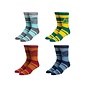 Bioworld Socks - Avatar The Last Airbender - Water, Earth, Fire and Air Pack of 4 Pairs Crew