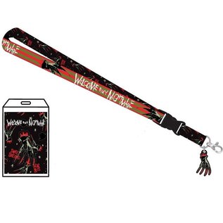 Bioworld Lanyard - A Nightmare on Elm Street - Welcome to my Nightmare with Collectible Sticker