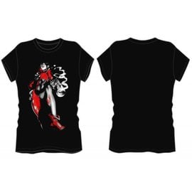 Bioworld T-shirt - DC Comics Harley Quinn - Harley and her Gun Red and Black