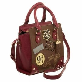 Bioworld Purse - Harry Potter - Icons of the Magical World Burgundy and Brown