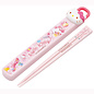 Skater Chopsticks - Sanrio Hello Kitty - Hello Kitty's Face 3D 18cm with Case