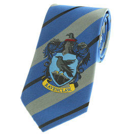 Bioworld Necktie - Harry Potter - Ravenclaw Crest with Gray and Black Accent Lines
