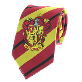 Bioworld Necktie - Harry Potter - Gryffindor Crest with Gray and Black Accent Lines