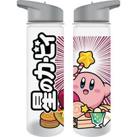 Bioworld Travel Bottle - Nintendo Kirby - Kirby Gluttonous with Straw 24oz