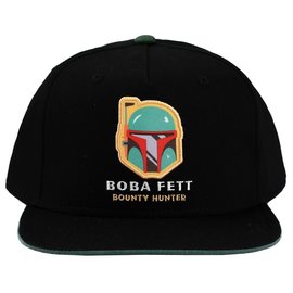 Bioworld Baseball Cap- Star Wars - Boba Fett Bounty Hunter Black Youth Snapback Adjustable