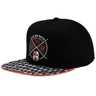 Bioworld Casquette - Star Wars The Bad Batch - Clone Force Taille Enfant Noire Snapback Ajustable