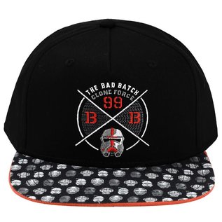 Bioworld Casquette - Star Wars The Bad Batch - Clone Force Taille Enfant Noire Snapback Ajustable