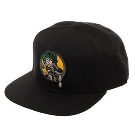 Bioworld Casquette - My Hero Academia - Deku en Action Brodée Noire Snapback