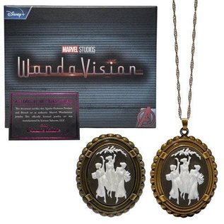 Bandai Collectionnable - Marvel WandaVision - Réplique du Collier et Épinglette d'Agatha Harkness