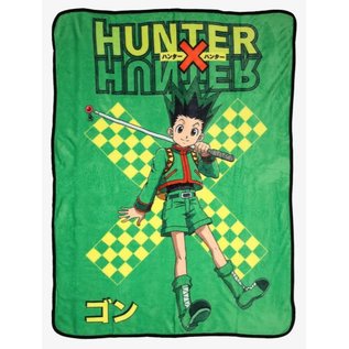 Just Funky Couverture - Hunter X Hunter - Gon avec sa Canne à Pêche Jeté en Peluche