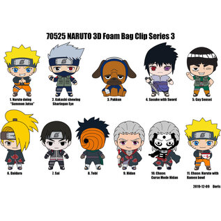 Monogram Mystery Bag - Naruto Shippuden - Keychain Figurine Clip for Backpack Series 3