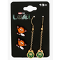 Salesone Boucles d'Oreilles - Marvel Loki - Miss Minutes et Logo de Loki Ensemble de 2