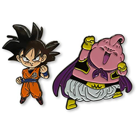 Funko Pin - Dragon Ball Super - Majin Buu and Goku in Metal with Enamel Set of 2