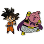 Funko Épinglette - Dragon Ball Super - Majin Buu et Goku en Métal avec Email Ensemble de 2