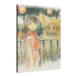 Chronicles Books Notebook - Studio Ghibli Spirited Away - Chihiro Drawn with Pens with Soft Cover