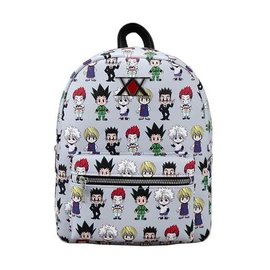 Bioworld Mini Sac à Dos - Hunter X Hunter - Chibi Gon, Killua, Kurapika, Hisoka et Leorio en Faux Cuir