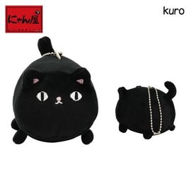 Sankyodai Plush - Sankyodai Mocchiri - Black Cat Kuroneko Standing Keychain 2"