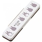 Skater Utensils - Studio Ghibli My Neighbor Totoro - Grey Totoro Silhouettes Set with Spoon and Chopsticks 18cm with Case