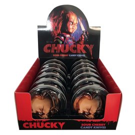 Boston America Corp Bonbons - Chucky - Couteau Cerise Acidulé Boîte en Métal