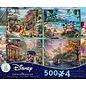 Ceaco Casse-tête - Disney - Rêves par Thomas Kinkade Ensemble de 4 de 500 pièces (Blanche-Neige, Mickey et Minnie, Pocahontas)