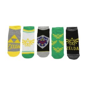 Bioworld Socks - The Legend of Zelda - Triforce Set Pack of 5 Pairs Short Ankles
