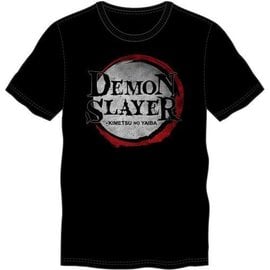 Bioworld T-Shirt - Demon Slayer: Kimetsu no Yaiba - Logo Black