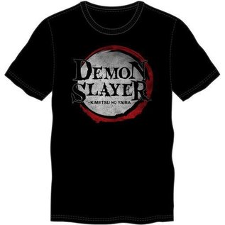 Bioworld T-Shirt - Demon Slayer: Kimetsu no Yaiba - Logo Black