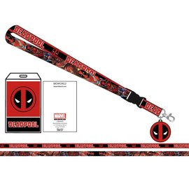Bioworld Lanière à Clés - Marvel Deadpool - Deadpool Générations avec Logo en Caoutchouc