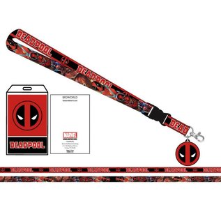 Bioworld Lanière à Clés - Marvel Deadpool - Deadpool Générations avec Logo en Caoutchouc