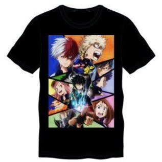 Bioworld T-Shirt - My Hero Academia - Classe 1-A and All Might Black