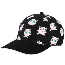 Bioworld Baseball Cap - Pokémon - Jigglypuff Black Adjustable Youth